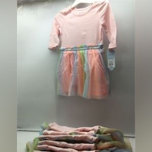 Cat & Jack Toddler Girl's Rainbow Tutu Dress Sz:4T